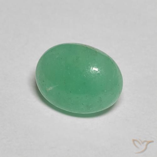 1.12克拉天然翠，椭圆形，半透明