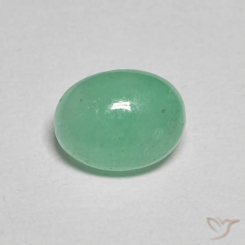0.91克拉天然翠，椭圆形，半透明