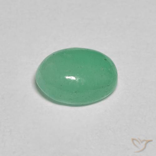 0.91克拉天然翠，椭圆形，半透明