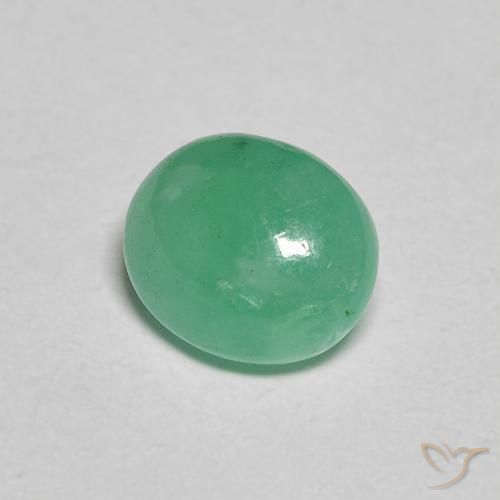 1.11克拉天然翠，椭圆形，半透明
