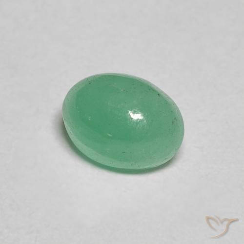 0.66克拉天然翠，椭圆形，半透明