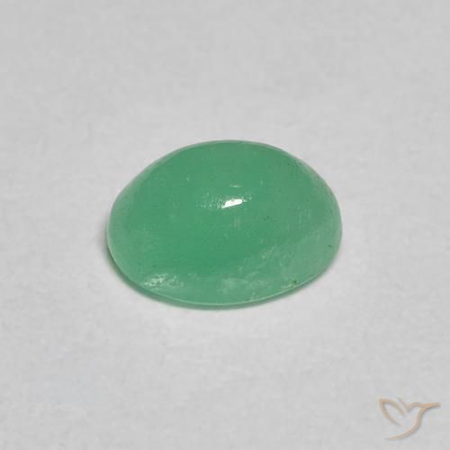 0.66克拉天然翠，椭圆形，半透明