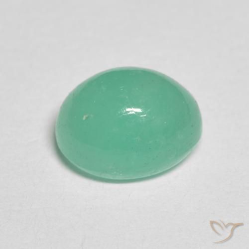 1.41克拉天然翠，椭圆形，半透明