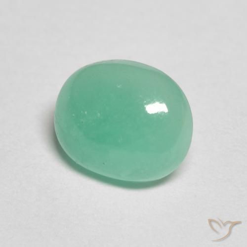1.12克拉天然翠，椭圆形，半透明