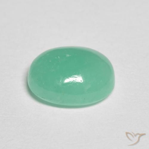 1.12克拉天然翠，椭圆形，半透明