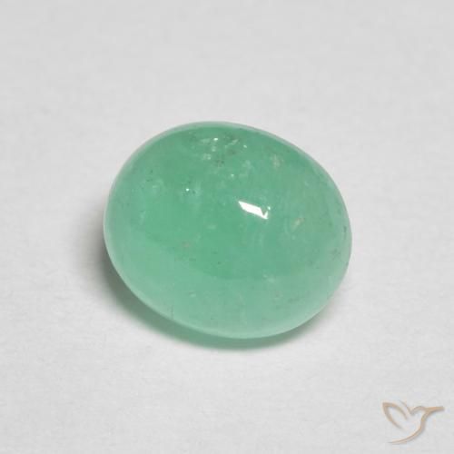 0.61克拉天然翠，椭圆形，半透明