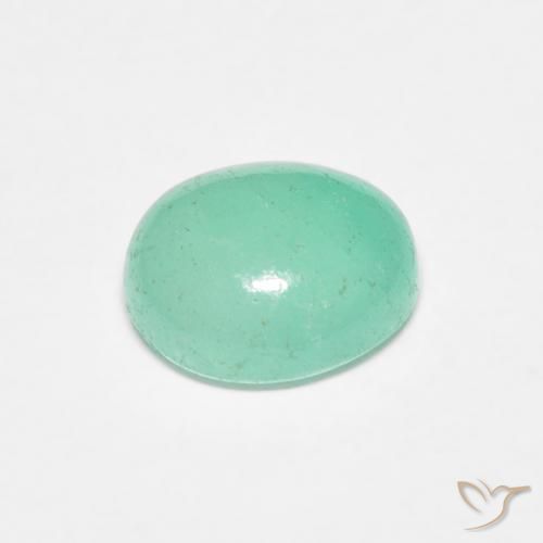 0.90克拉天然翠，椭圆形，半透明