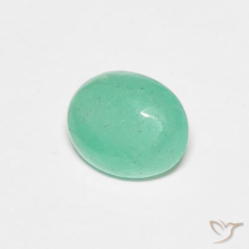 0.67克拉天然翠，椭圆形，半透明