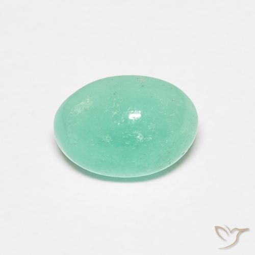 0.75克拉天然翠，椭圆形，半透明