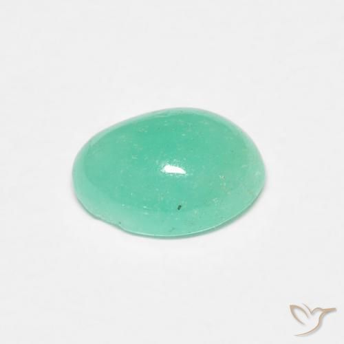 0.75克拉天然翠，椭圆形，半透明