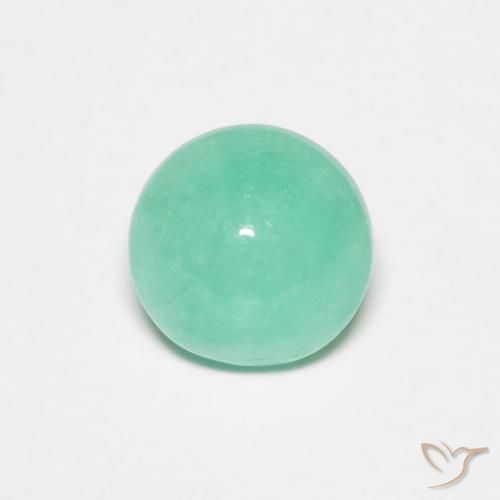 0.95克拉天然翠，圆形的，半透明