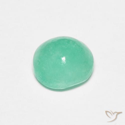0.95克拉天然翠，圆形的，半透明