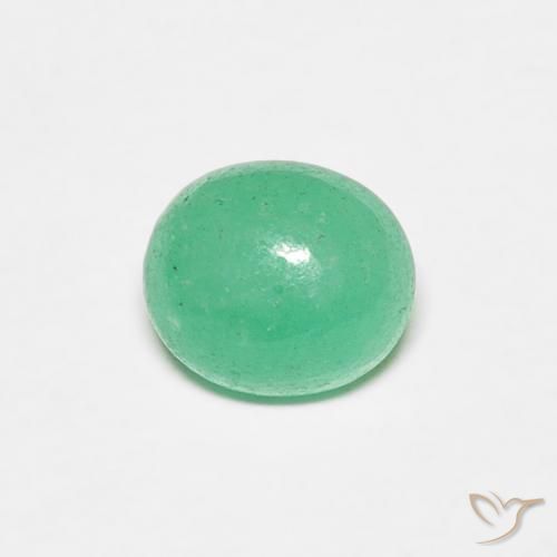 0.80ct 天然 开心果绿 翠, 椭圆形, 半透明