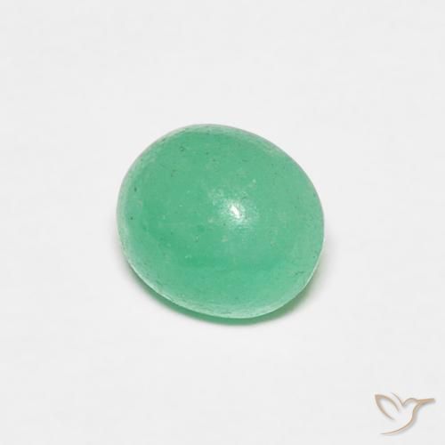 0.80克拉天然翠，椭圆形，半透明