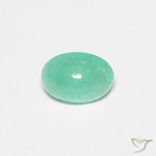 0.44克拉天然翠，椭圆形，半透明