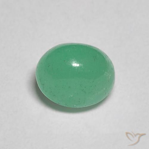 0.92克拉天然翠，椭圆形，半透明