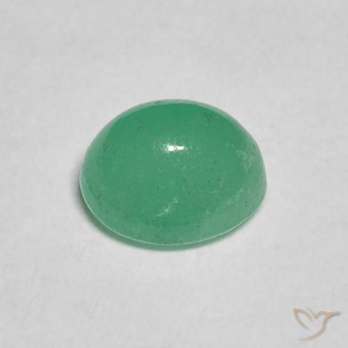 0.92克拉天然翠，椭圆形，半透明