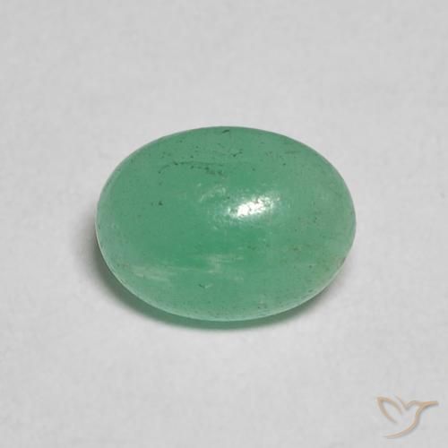 0.75克拉天然翠，椭圆形，半透明