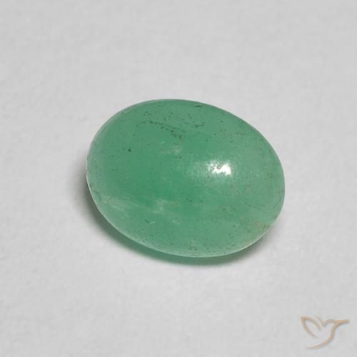 0.75克拉天然翠，椭圆形，半透明