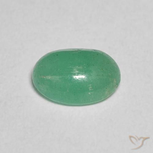 0.75克拉天然翠，椭圆形，半透明