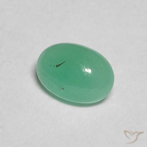 0.29克拉天然翠，椭圆形，半透明