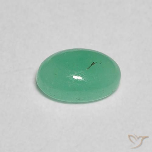 0.29克拉天然翠，椭圆形，半透明