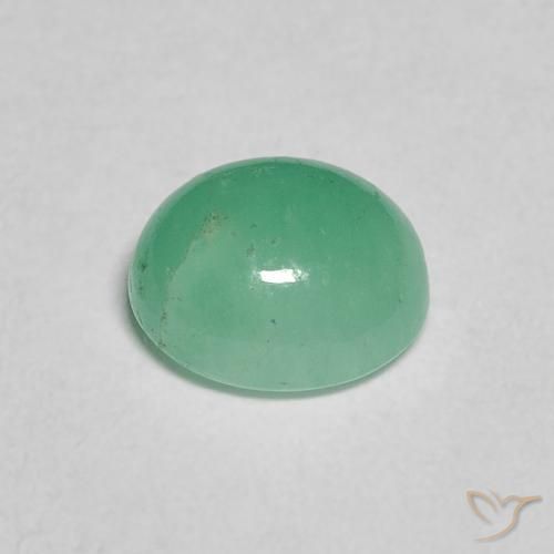 0.91克拉天然翠，椭圆形，半透明