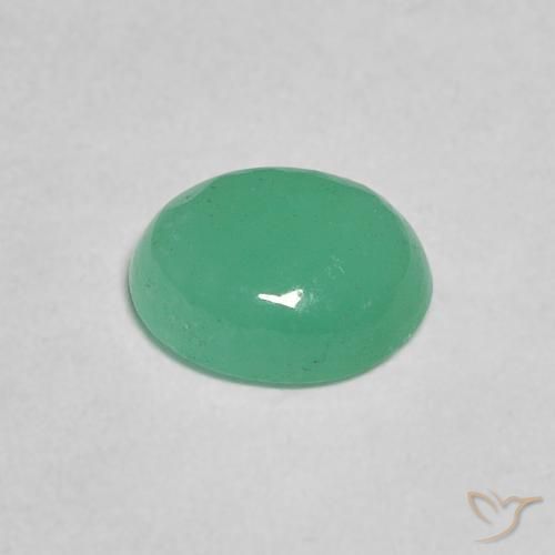 0.66克拉天然翠，椭圆形，半透明