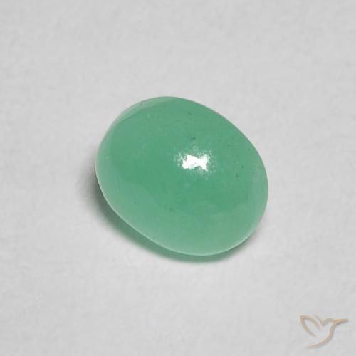 0.47克拉天然翠，椭圆形，半透明