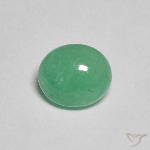 0.95克拉天然翠，椭圆形，半透明
