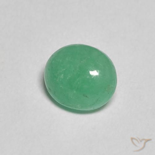 0.95克拉天然翠，椭圆形，半透明