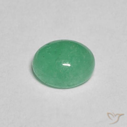 0.95克拉天然翠，椭圆形，半透明