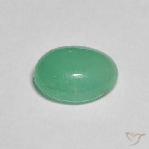 1.75克拉天然翠，椭圆形，半透明