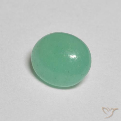 0.88克拉天然翠，椭圆形，半透明