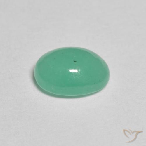 0.78克拉天然翠，椭圆形，半透明