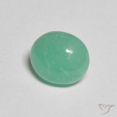 0.95克拉天然翠，椭圆形，半透明