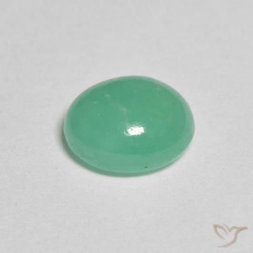 0.95克拉天然翠，椭圆形，半透明