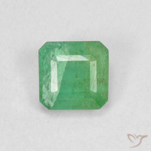 0.42ct 天然 三叶草绿 翠, 祖母绿式切割, SI