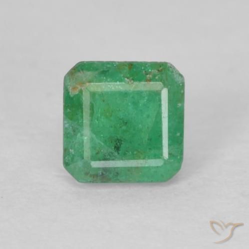 0.27ct 天然 淡罗勒绿 翠, 祖母绿式切割, SI