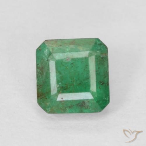 0.40ct 天然 中绿色 翠, 祖母绿式切割, SI