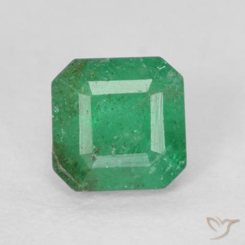 0.27ct 天然 暖绿 翠, 祖母绿式切割, SI