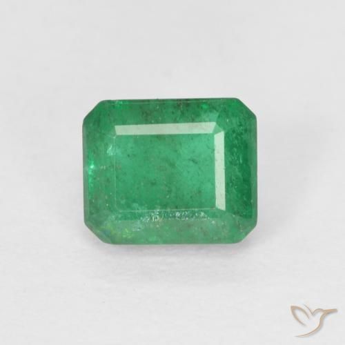 0.59ct 天然 浅绿色 翠, 祖母绿式切割, SI