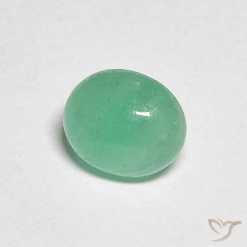 0.73克拉天然翠，椭圆形，半透明