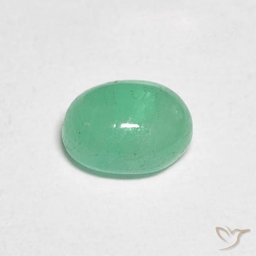 0.73克拉天然翠，椭圆形，半透明