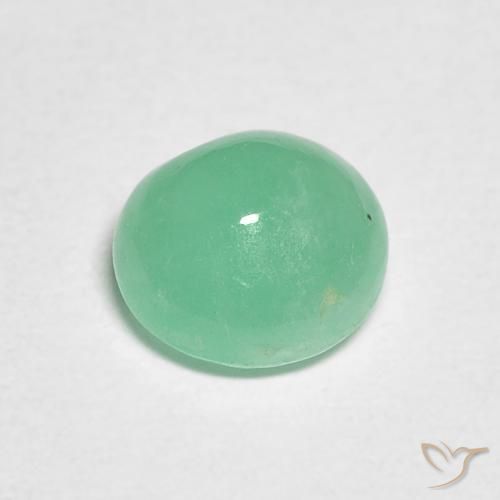 0.88克拉天然翠，圆形的，半透明
