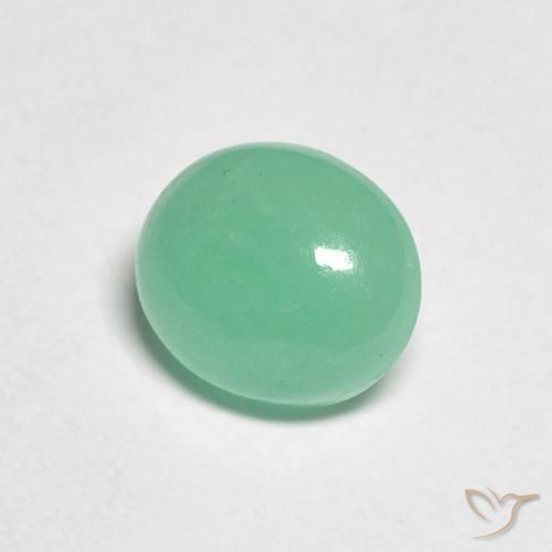 1.14克拉天然翠，椭圆形，半透明
