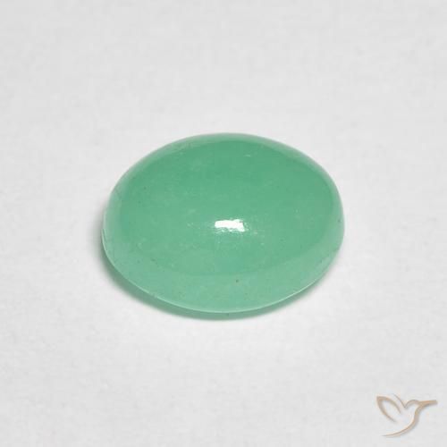 1.14克拉天然翠，椭圆形，半透明