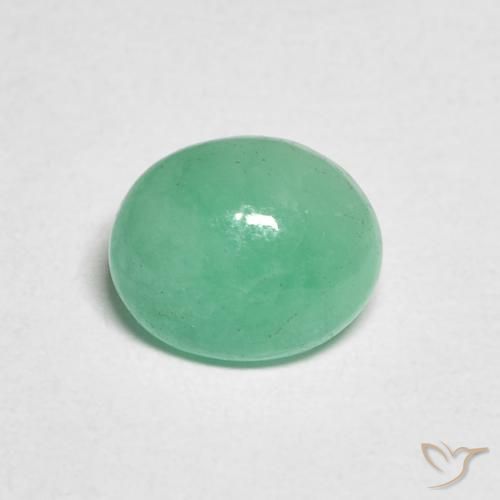 1.02ct 天然 薄荷绿 翠, 椭圆形, 半透明