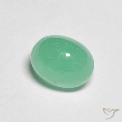 1.19克拉天然翠，椭圆形，半透明