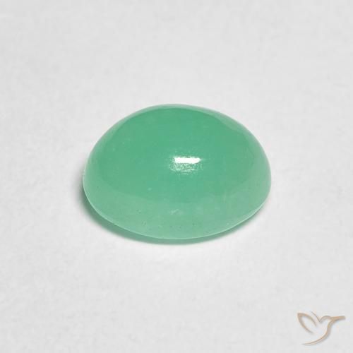 1.10克拉天然翠，椭圆形，半透明